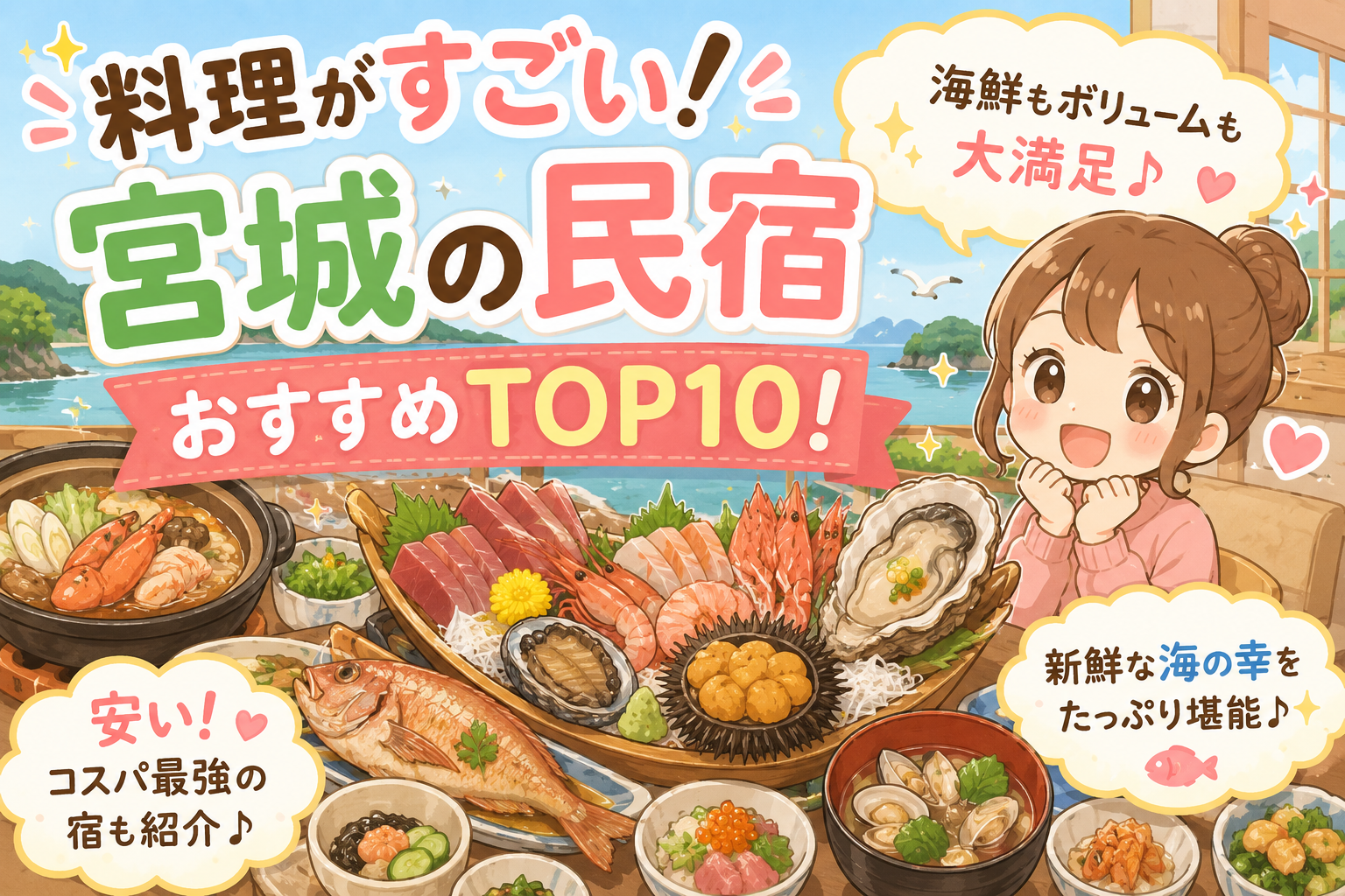 宮城県　料理がすごい　宿