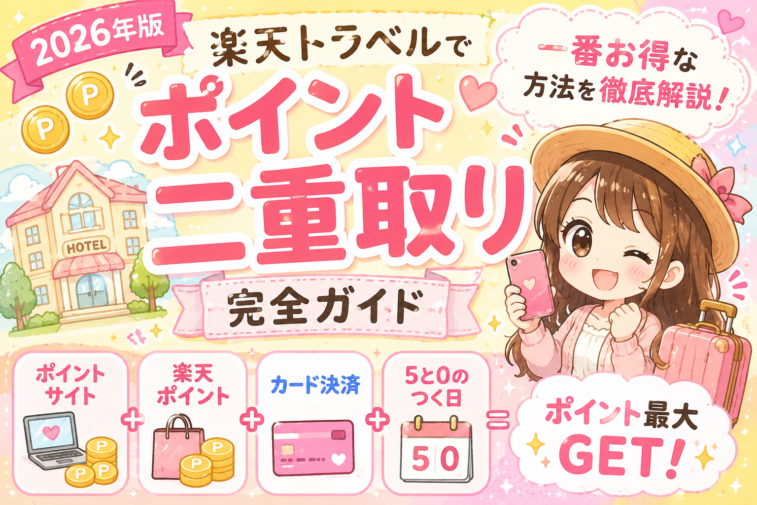 楽天トラベル　ポイント　二重取り